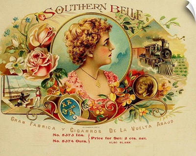 Southern Belle - Vintage Cigar Box