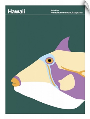 State Posters - Hawaii State Fish: Humuhumunukunukuapua'a