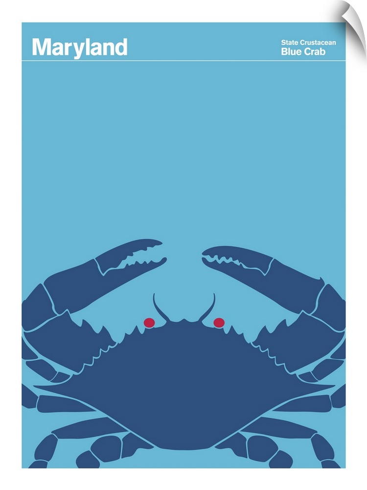 State Posters - Maryland State Crustacean: Blue Crab