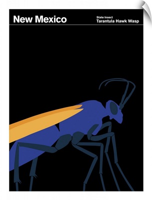 State Posters - New Mexico State Insect: Tanrantula Hawk Wasp