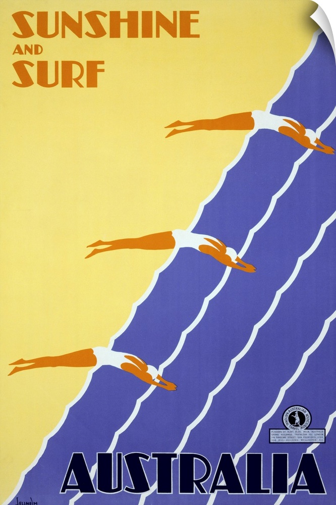 Vintage Posteraustralia swim