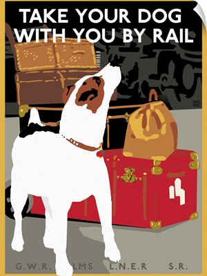 Take Your Dog With You, Rail Travel Poster