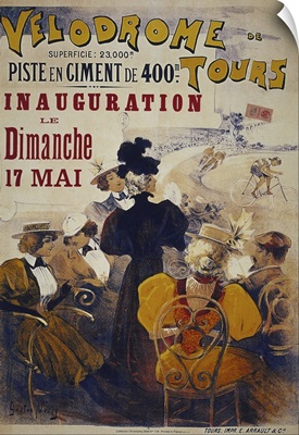 Velodrome Tours - Vintage Bicycle Race Advertisement