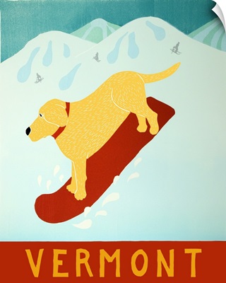 Vermont Snowboard Yellow