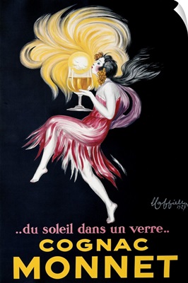 Vintage Advertising Poster - Cognac Monnet