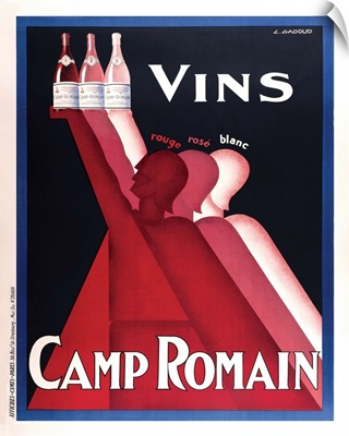 Vintage Advertising Poster - Vins Camp Romain