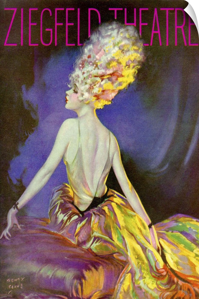 Vintage poster advertisement for Ziegfeld Theatre.