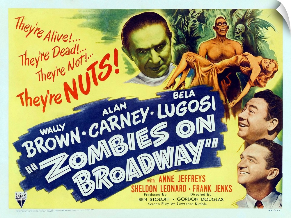 Zombies on Broadway Movie Poster