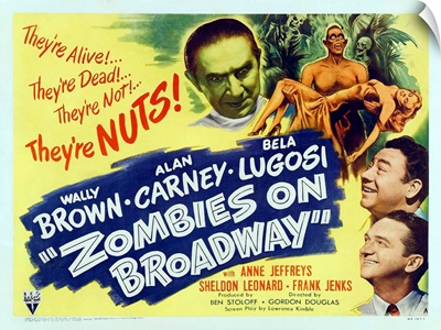 Zombies on Broadway - Vintage Movie Poster