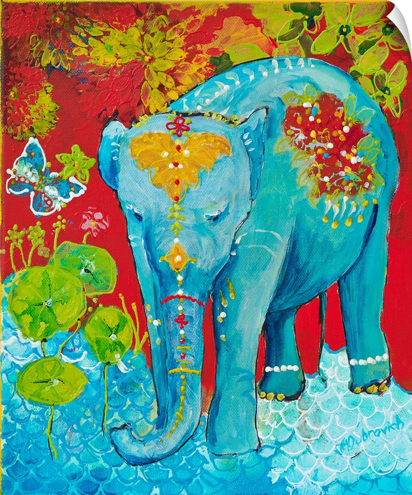 Inspired by elephants I have come across everywhere. Beautiful, majestic and intelligent creatures.
