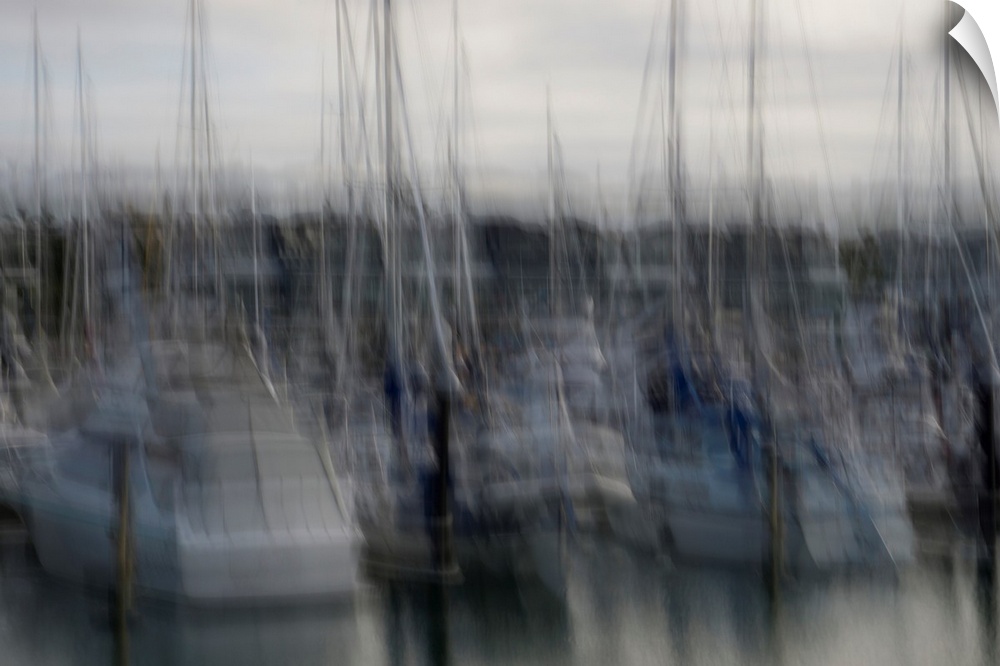 Impressionist photograph by the seaside.
