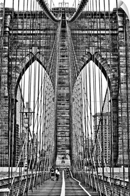 Brooklyn Bridge Black And White