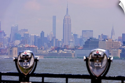Empire State Building And Manhattan View From Jersey