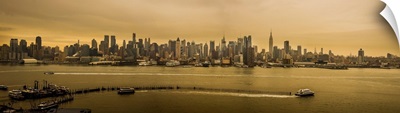 Manhattan Panoramic View From Weehawken