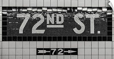 New York City Subway Station At 72nd Street