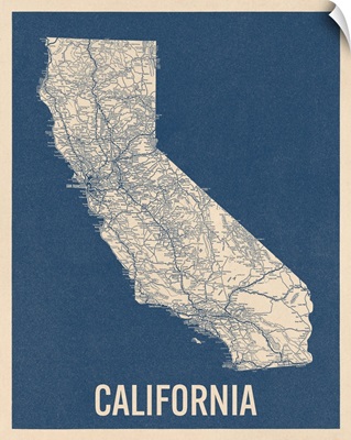 Vintage California Road Map 2