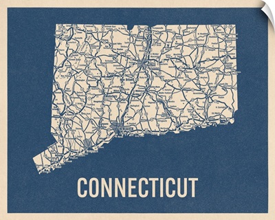 Vintage Connecticut Road Map 2