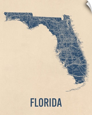 Vintage Florida Road Map 1