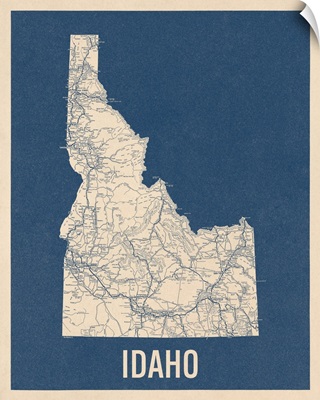 Vintage Idaho Road Map 2