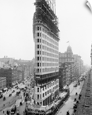 Vintage photograph of Flatiron Building, New York City