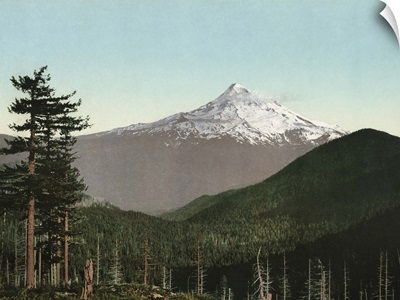 Vintage photograph of Mt. Hood, Oregon