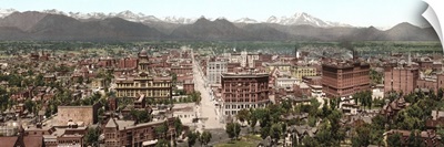 Vintage photograph of Panorama of Denver Colorado