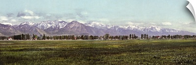 Vintage photograph of The Wasatch Range, Salt Lake City, Utah