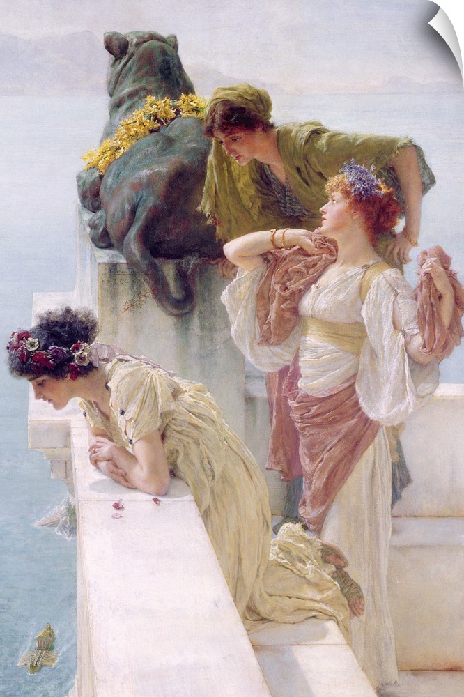RA10793 A Coign of Vantage, 1895 (oil on canvas) by Alma-Tadema, Sir Lawrence (1836-1912); 64.2 x 45 cm cm; Private Collec...