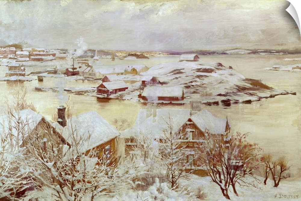 Originally oil on canvas. By Edelfelt, Albert Gustaf Aristides (1854-1905).