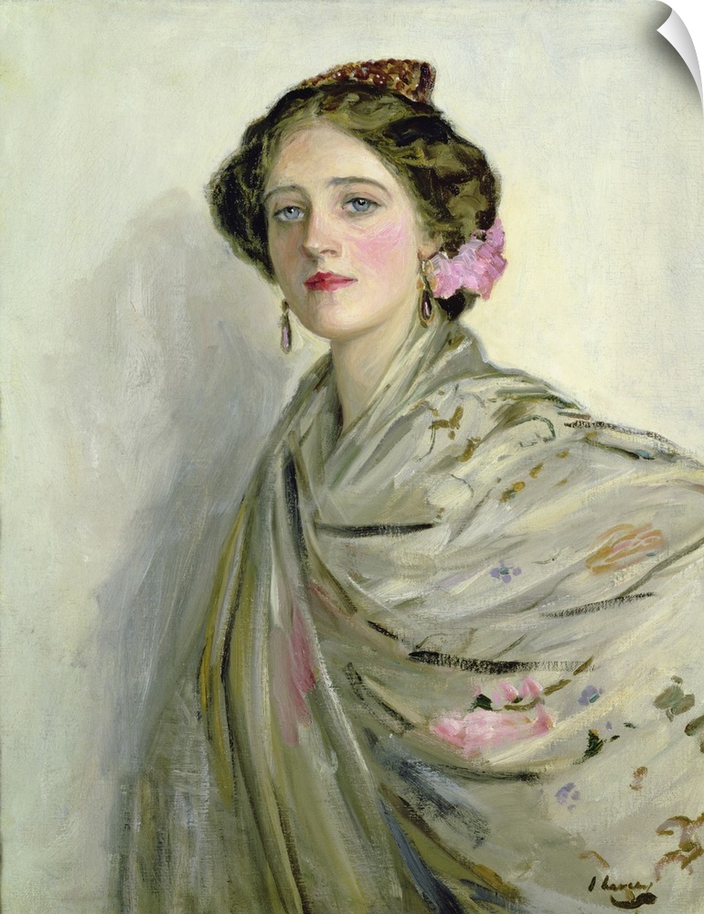 A Fair Spaniard', Portrait Of Mrs Chowne (Originally oil on canvas)