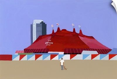 A Man With A Circus Tent And A Dog, 2014