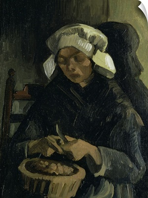 A Peasant From Neunen Peeling Potatoes, 1885