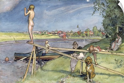 A Pleasant Bathing Place, from 'A Home' series, c.1895