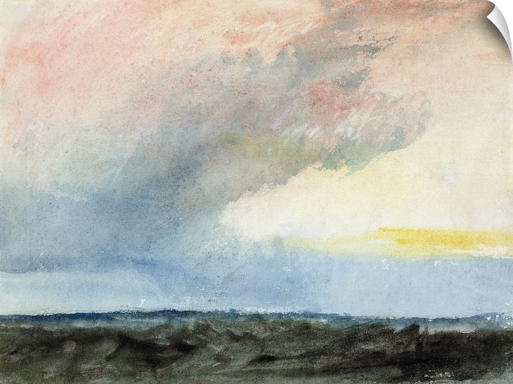 AGN252251 Credit: A Rainstorm at Sea (w/c on paper) by Joseph Mallord William Turner (1775-1851)Private Collection/ Photo ...