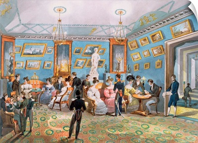 A Society Drawing Room by Karl Ivanovich Kolmann, c.1830