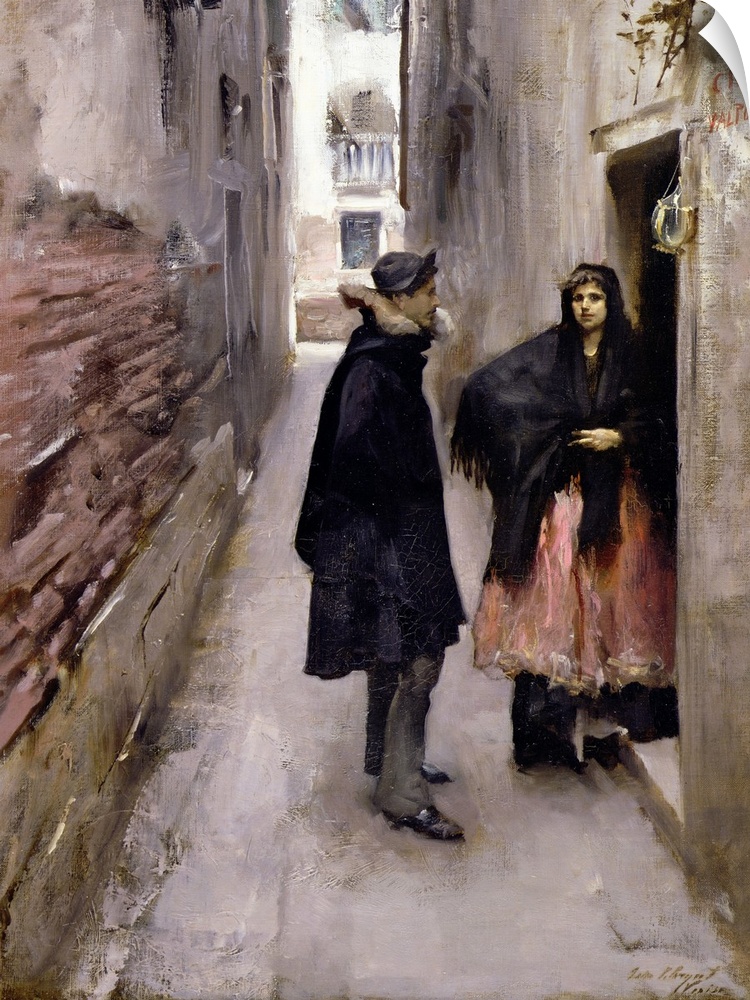 CLK339904 Credit: A Street in Venice, c.1880-82 (oil on canvas) by John Singer Sargent (1856-1925)Sterling