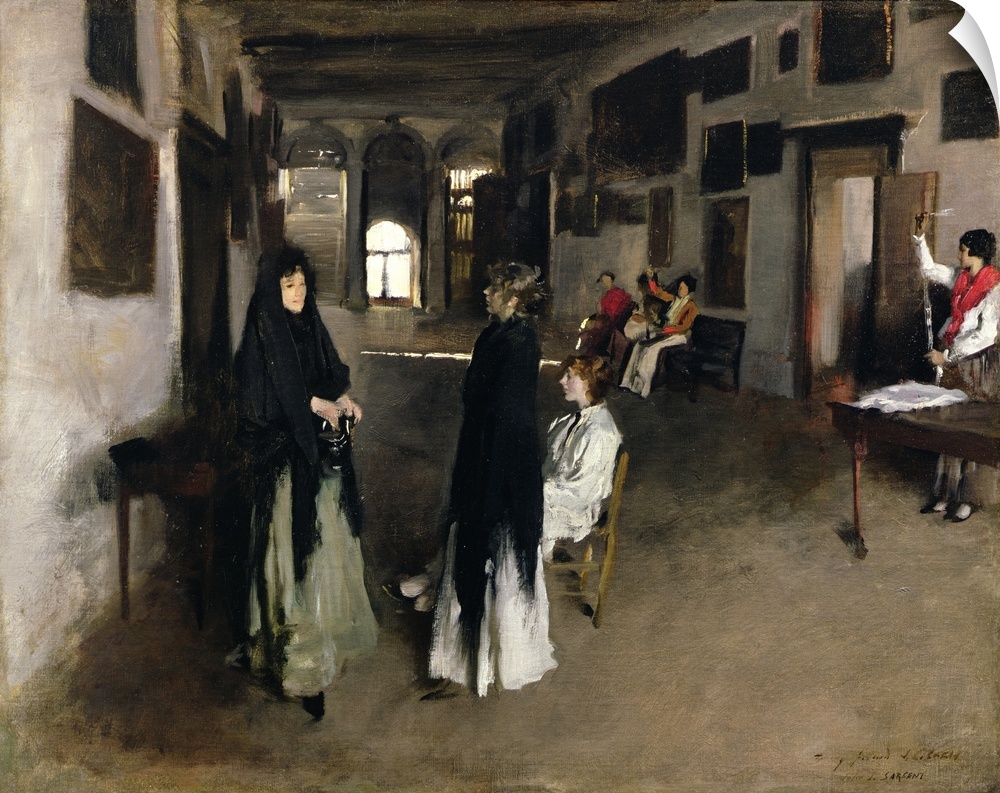 CLK339903 Credit: A Venetian Interior, c.1880-82 (oil on canvas) by John Singer Sargent (1856-1925)Sterling