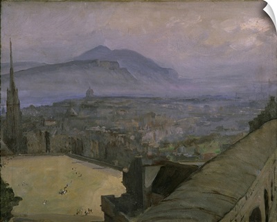 A View Of Edinburgh From The Castle, Looking Across The Esplanade
