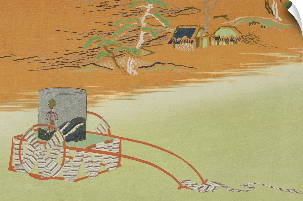 XOT361738 A wheelbarrow of salt water, 1903 (colour woodblock print) by Sekka, Kamisaka (1866-1942); Private Collection; J...