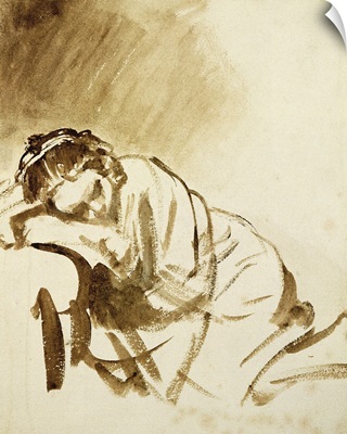 A Young Woman Sleeping (Hendrijke Stoffels) c.1654