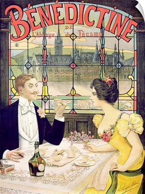 Advertisement for Benedictine, printed by Imp. Andre Silva, Paris, 1898
