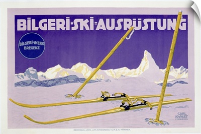 Advertisement for skiing in Austria, c.1912