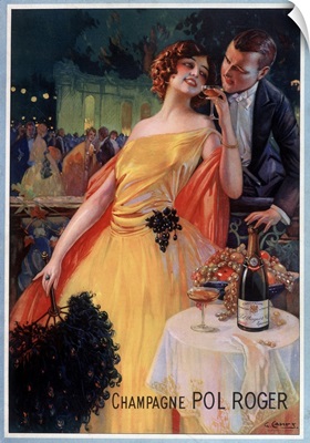 Advertising Poster For Champagne Pol Roger