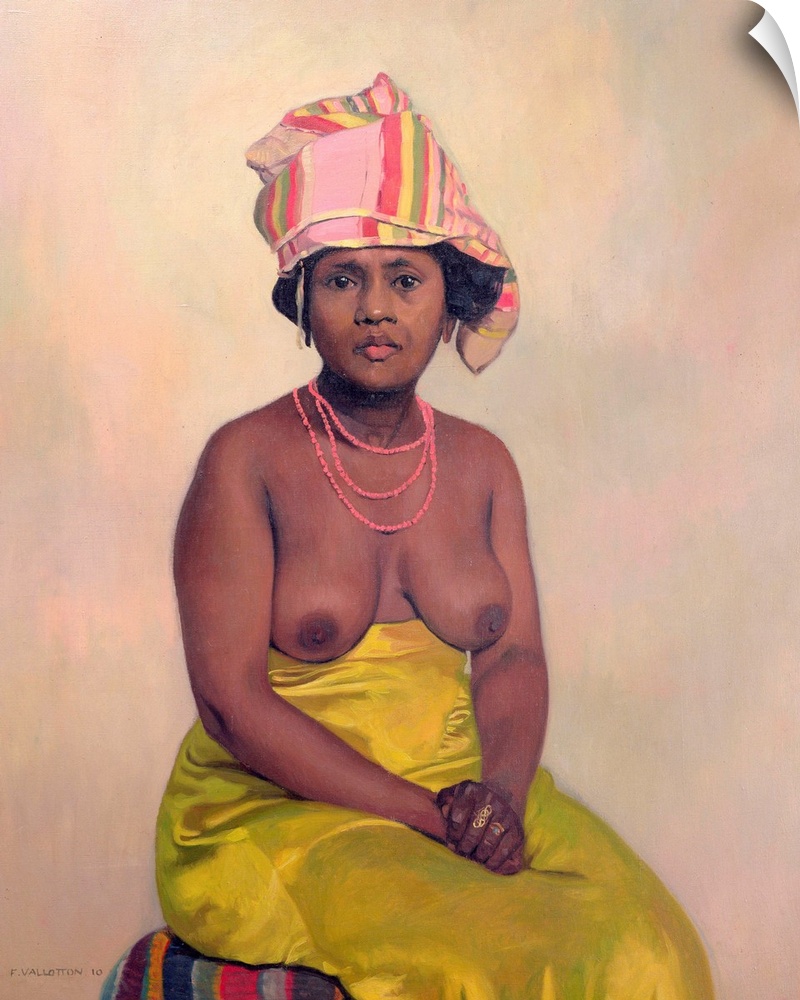 XIR176899 African Woman, 1910 (oil on canvas); by Vallotton, Felix Edouard (1865-1925)