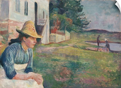 Aften (Evening Hour With The Artist's Sister Laura) (The Yellow Hat)