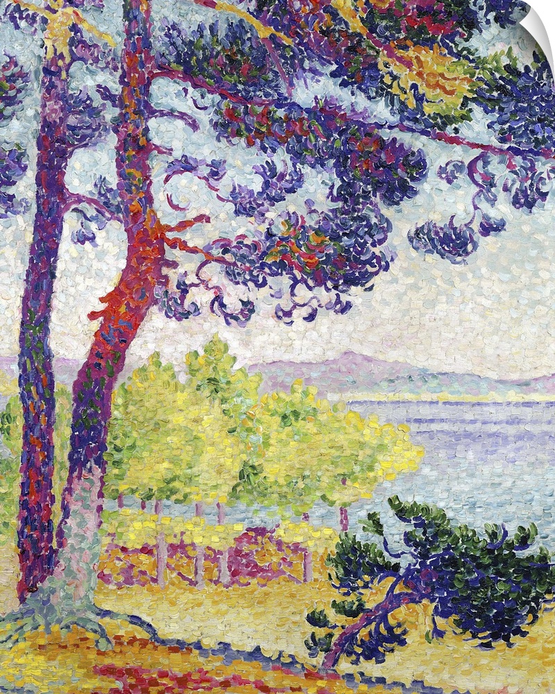 XIR131314 Afternoon at Pardigon, Var, 1907 (oil on canvas)  by Cross, Henri-Edmond (1856-1910); 81x65 cm; Musee d'Orsay, P...