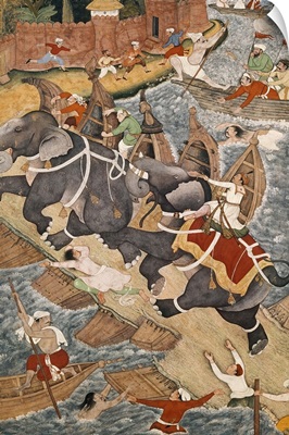 Akbar Tames the Savage Elephant, Hawa'i, Outside the Red Fort at Agra