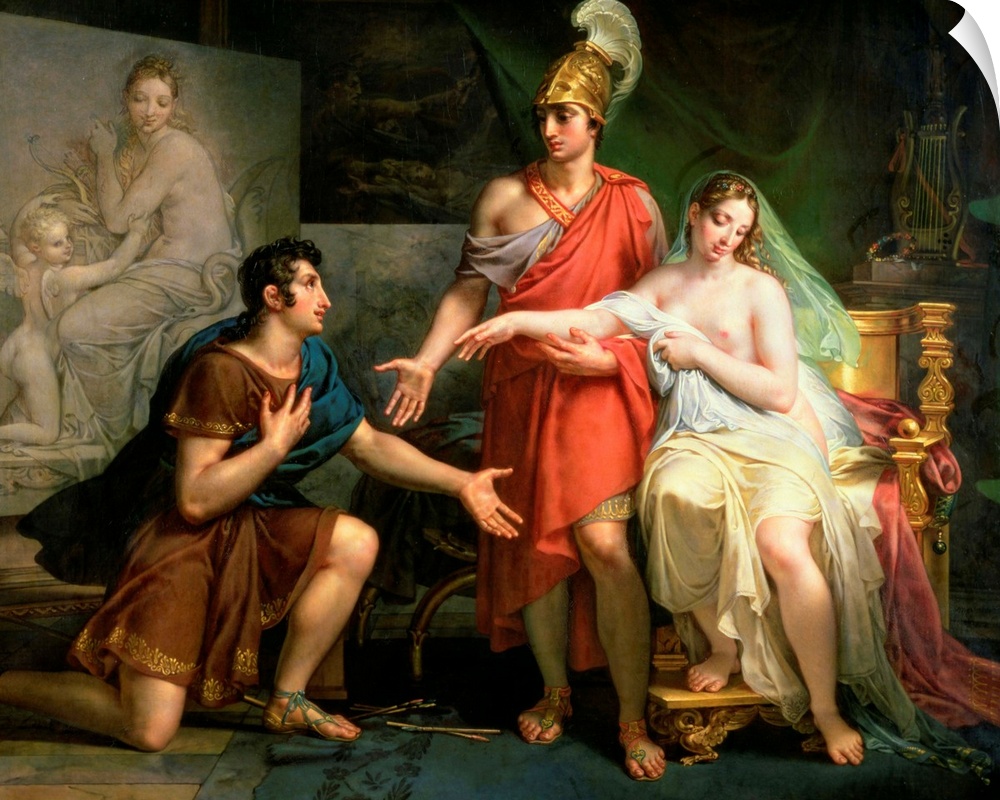 XNS155518 Alexander the Great (356-323 BC) Hands Over Campaspe to Apelles, 1822 (oil on canvas); by Meynier, Charles (1768...