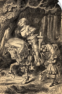 Alice and the White Knight, from 'Alice in Wonderland' by Lewis Carroll