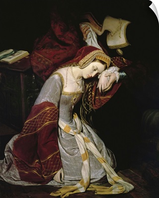 Anne Boleyn (1507-36) in the Tower, detail, 1835